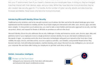 Microsoft identity-driven security