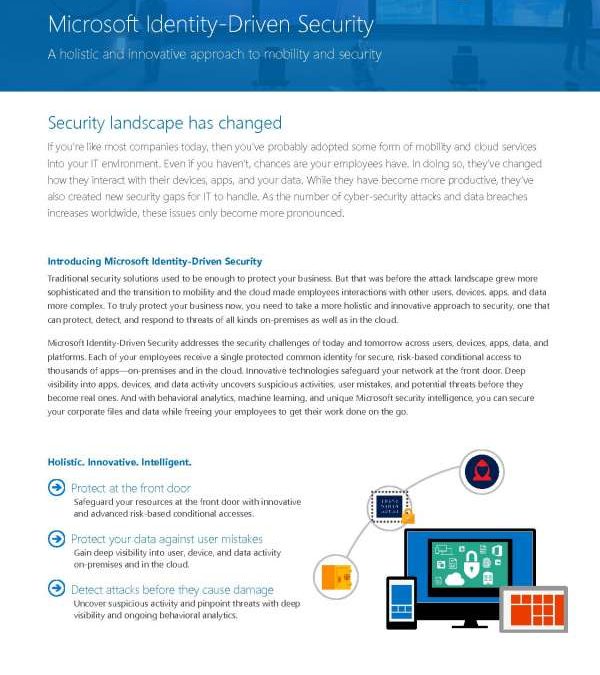 Microsoft identity-driven security