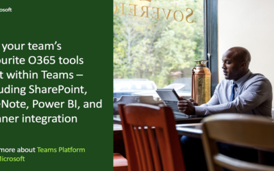 Social Asset C: Use your team’s favourite O365 tools directly within Teams