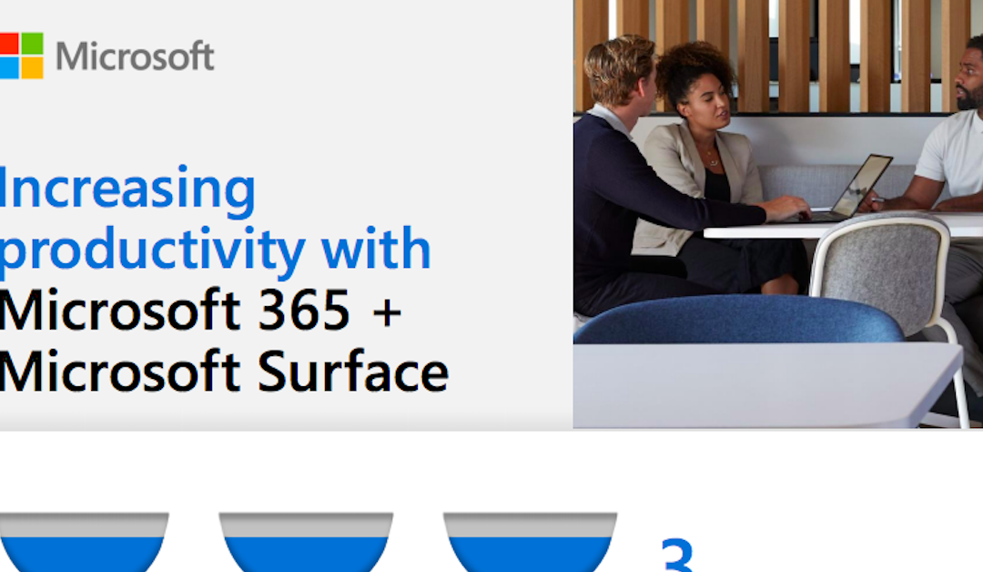 Productivity: Increasing productivity with Microsoft 365 + Microsoft Surface