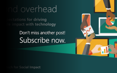 Beyond overhead  Donor expectations for driving measurable impact with technology