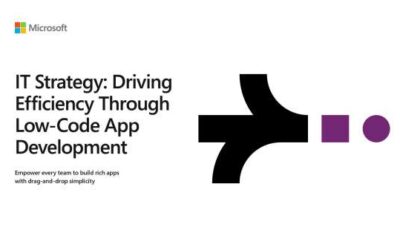 IT strategy: Driving efficiency through low-code app development